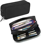 This pencil pouch can be used for many people as many different purposes, it can be a pen case, a stationery bag for whom when go to work, a practical cosmetic bag on a trip, a electronic products bag or small tools bag, etc.